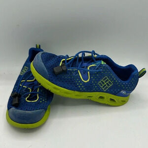 kids blue & green Columbia Drainmaker shoes size 13